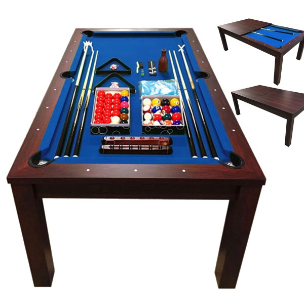 Billiard Table 7 FT blue convertible into a Table – Atlantis