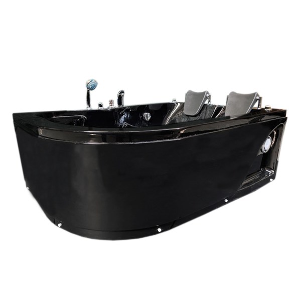 Whirlpool Bathtub black 67 x 45 with Heater 15 jets – Black Dahlia