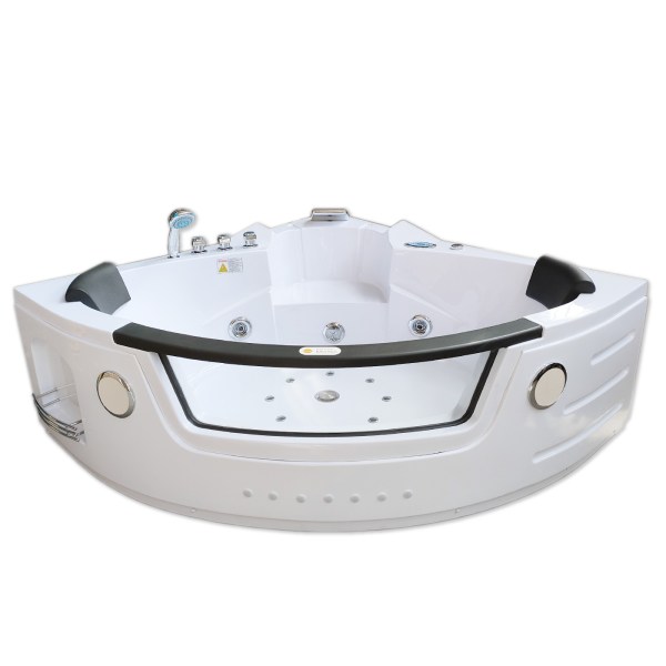 Whirlpool Bathtub white 55 x 55 double pump with Heater – Camelia