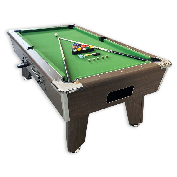 Coin Operated Pool Table 7FT Green – Cosmos