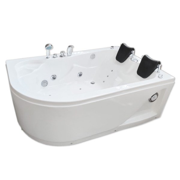 Whirlpool Bathtub white 67 x 45 with Heater 15 jets – Dahlia