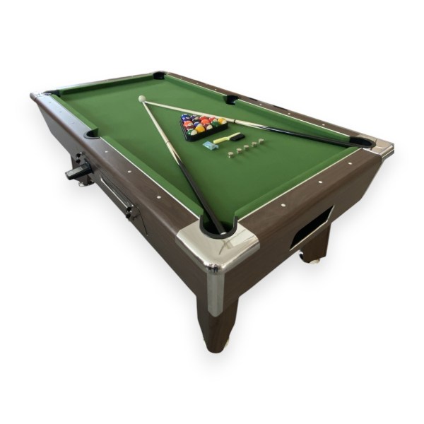 Coin Operated Pool Table 8FT Green – Dragon