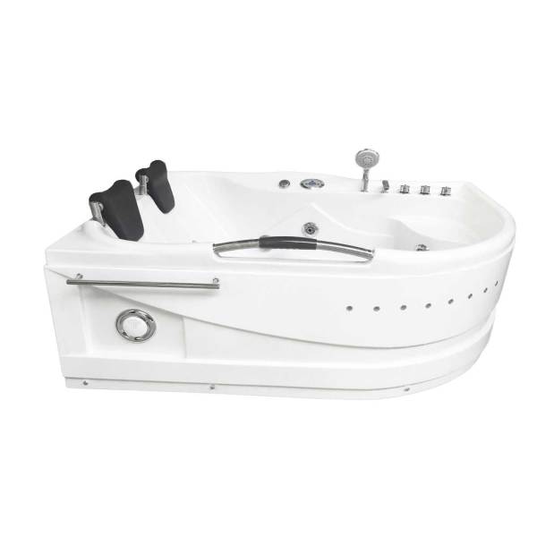 Jettet Tub white 67 X 47 double pump with Heater – Geranium