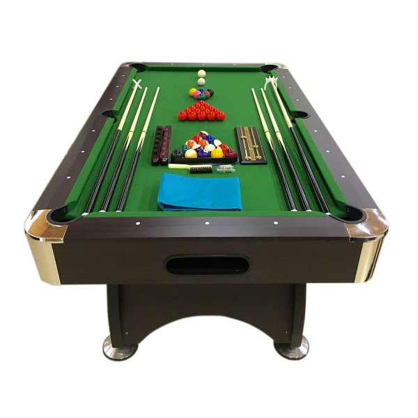 Pool Table 7FT Billiards green with Accessories – Iron Green