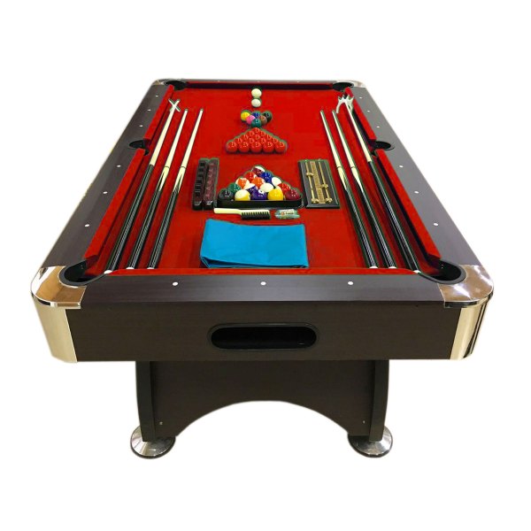 Pool Table 7FT Billiards red with Accessories – Iron Red