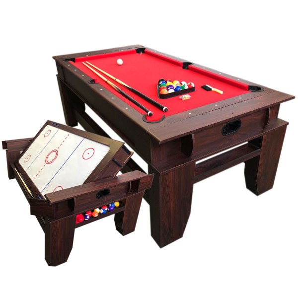 Pool Table 7FT Multigame with Air Hockey  – Panther