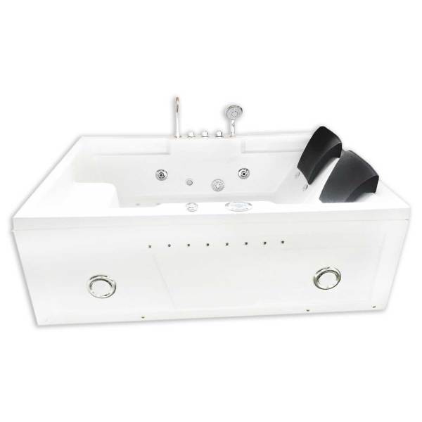 Whirlpool Bathtub 71 X 47 white double pump with Heater – Peony