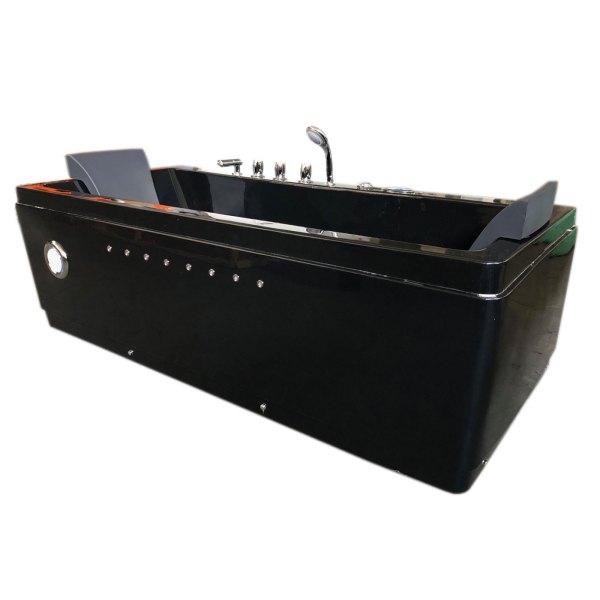 Whirlpool Bathtub black 71 X 33 hot tub double pump – Rose