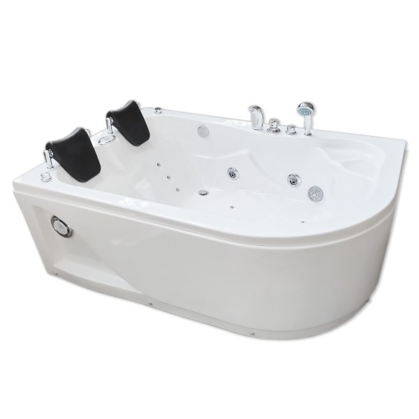 Whirlpool Bathtub white 67 x 45 with Heater 15 jets – Tulip