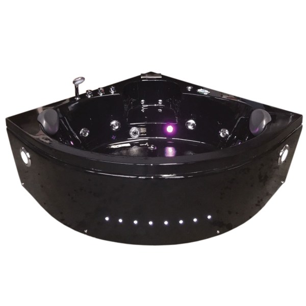Whirlpool Bathtub black 59 X 59 double pump – Verbena