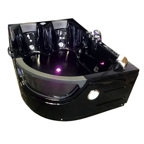 Whirlpool Tub black 71 x 47 double pump with Heater – Voilet