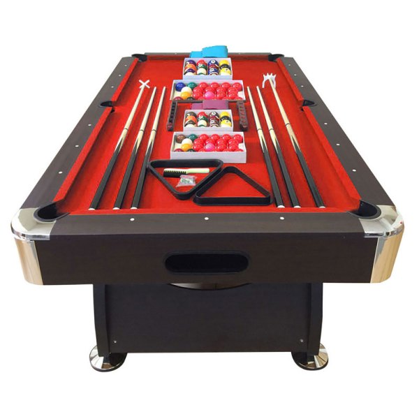 Pool Table 8FT Billiards red with Accessories – Viper Red