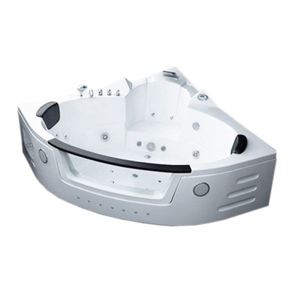 Whirlpool Bathtub white 59 x 59 double pump with Heater – Wisteria