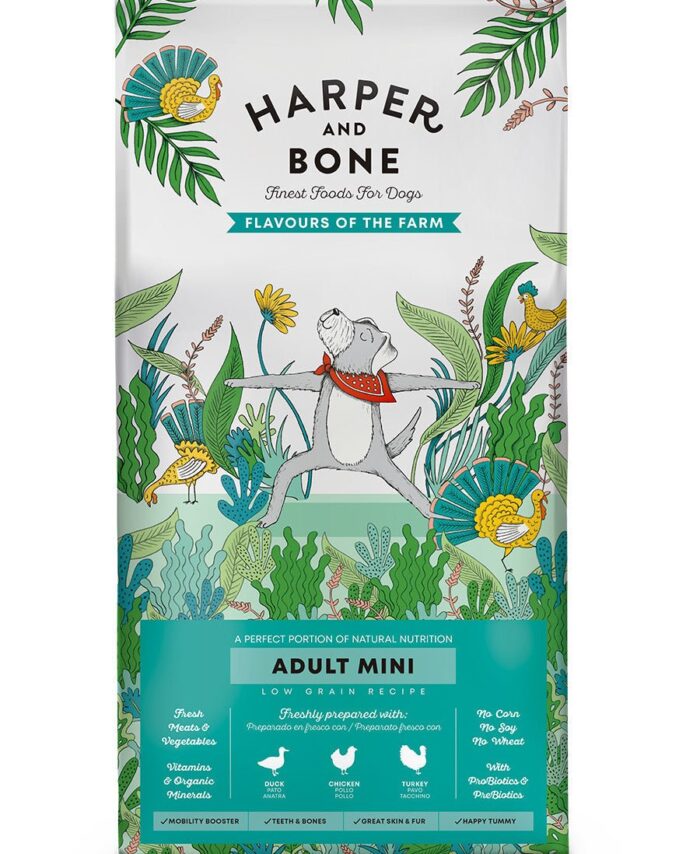 Harper and Bone Adult Dog Mini Flavours of the Farm 2kg
