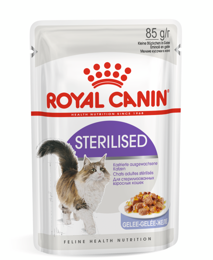 Royal Canin Feline Health Nutrition Sterilised Jelly (WET FOOD - 85g Pouches)