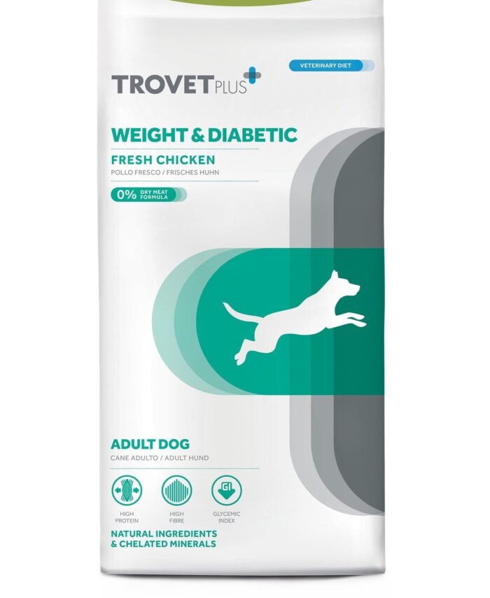 Buy Trovet Plus Adult Dog Weight & Diabetic Chicken 3kg