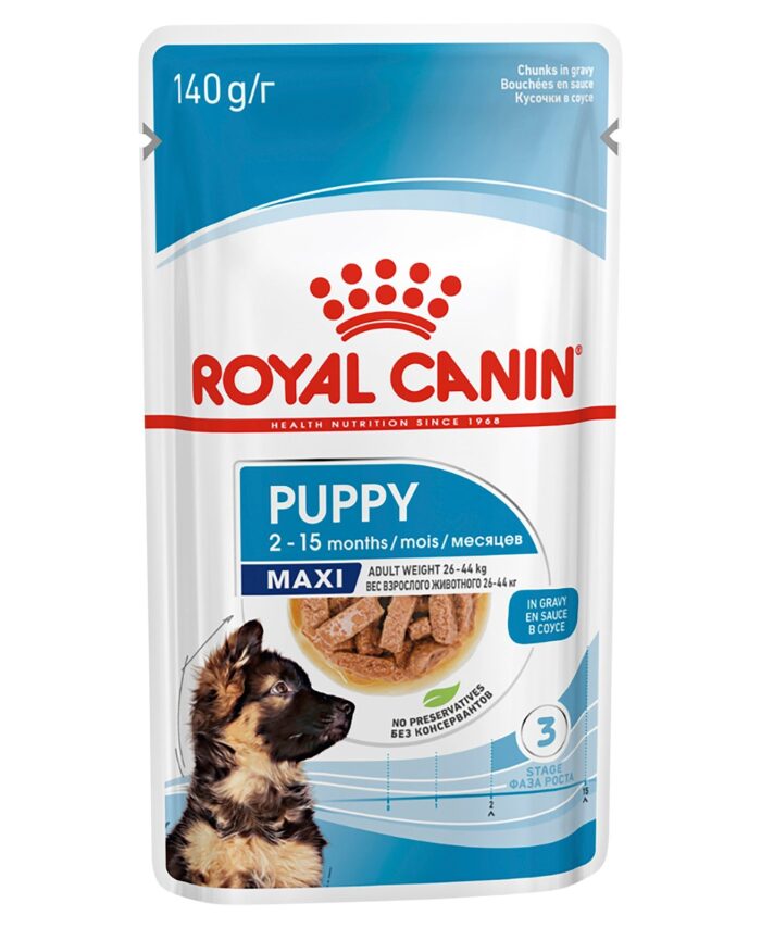 Buy Royal Canin Size Health Nutrition Maxi Puppy WET FOOD - 140g Pouch