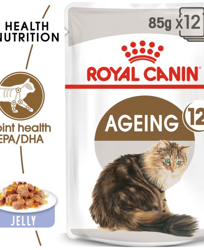 Royal Canin Feline Health Nutrition Ageing +12 Jelly 85G (Wet Food )