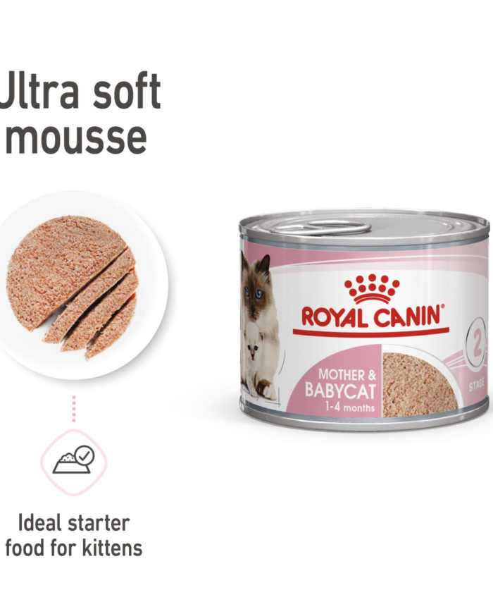 Royal Canin Feline Health Nutrition Mother & Babycat Mousse (Wet Food - Cans)