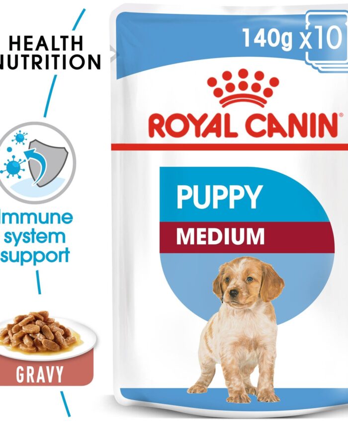 Royal Canin Size Health Nutrition Medium Puppy 140G (Wet Food )
