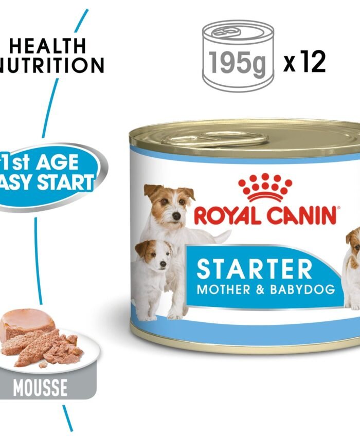 Royal Canin Canine Health Nutrition Starter Mousse (Wet Food - Cans Tray)
