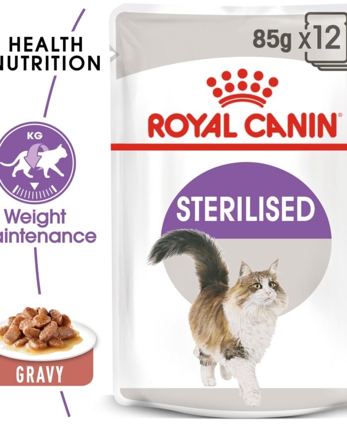 Royal Canin Feline Health Nutrition Sterilised Gravy 85G (Wet Food )
